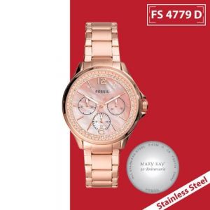 RELOJ DAMA ACERO INOXIDABLE COLOR ROSA CARATULA CON EXTENCIBLE METALICO  COLOR ROSA
